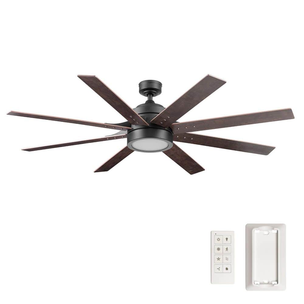 Xerxes 62 in. LED Indoor Bronze Dual Mount Contemporary Ceiling Fan with Remote Control and Dual Finish Blades price history on PriceWatchPro