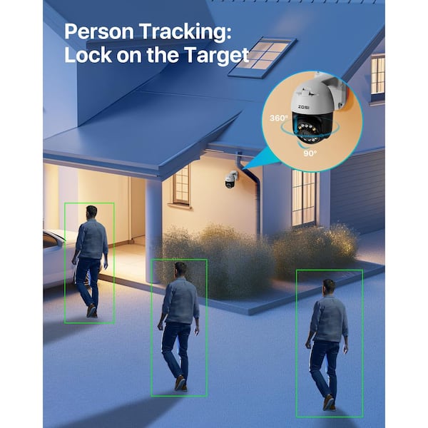 WI-FI２台セット(４ＴＢ) ZOSI 4K 8MP 16-Channel 4TB NVR Home Security Camera System with 6