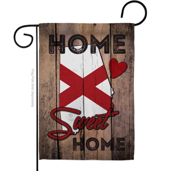 Ornament Collection State Alabama Sweet Home Garden Flag Double-Sided Regional Decorative Vertical Flags 13 X 18.5