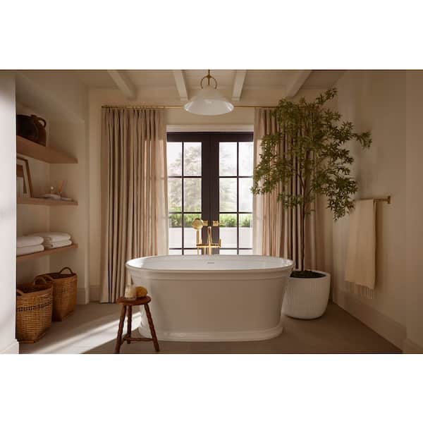 Castia By Studio McGee 24 in. Wall Mounted Towel Bar in Polished Chrome