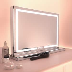 32 in. x 24 in. Single Frameless LED Lighted Bathroom Wall Mounted Mirror