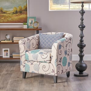 Preston Multicolor Fabric Club Chair (Set of 1)