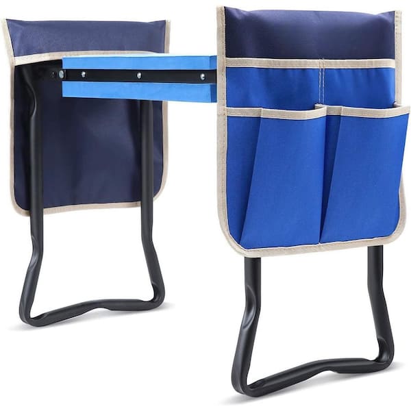 Cubilan Garden Stool Garden Kneeler and Seat, Foldable Gardening Bench Heavy-Duty with Thicker Wider Kneeling Pad 2 Large Tool