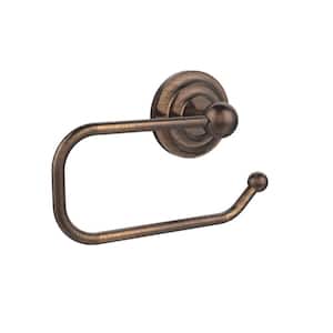 Que New Collection European Style Single Post Toilet Paper Holder in Venetian Bronze