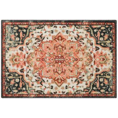 Emiko Vintage Gray 2 ft. x 3 ft. Ornamental Area Rug