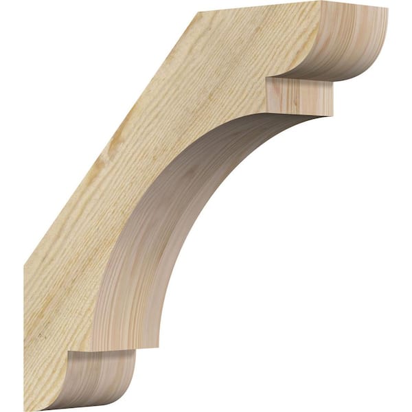 Ekena Millwork 4"W x 16"D x 16"H Olympic Rough Sawn Knee Brace, Douglas Fir