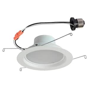 5 in. White Integrated LED Recessed Trim