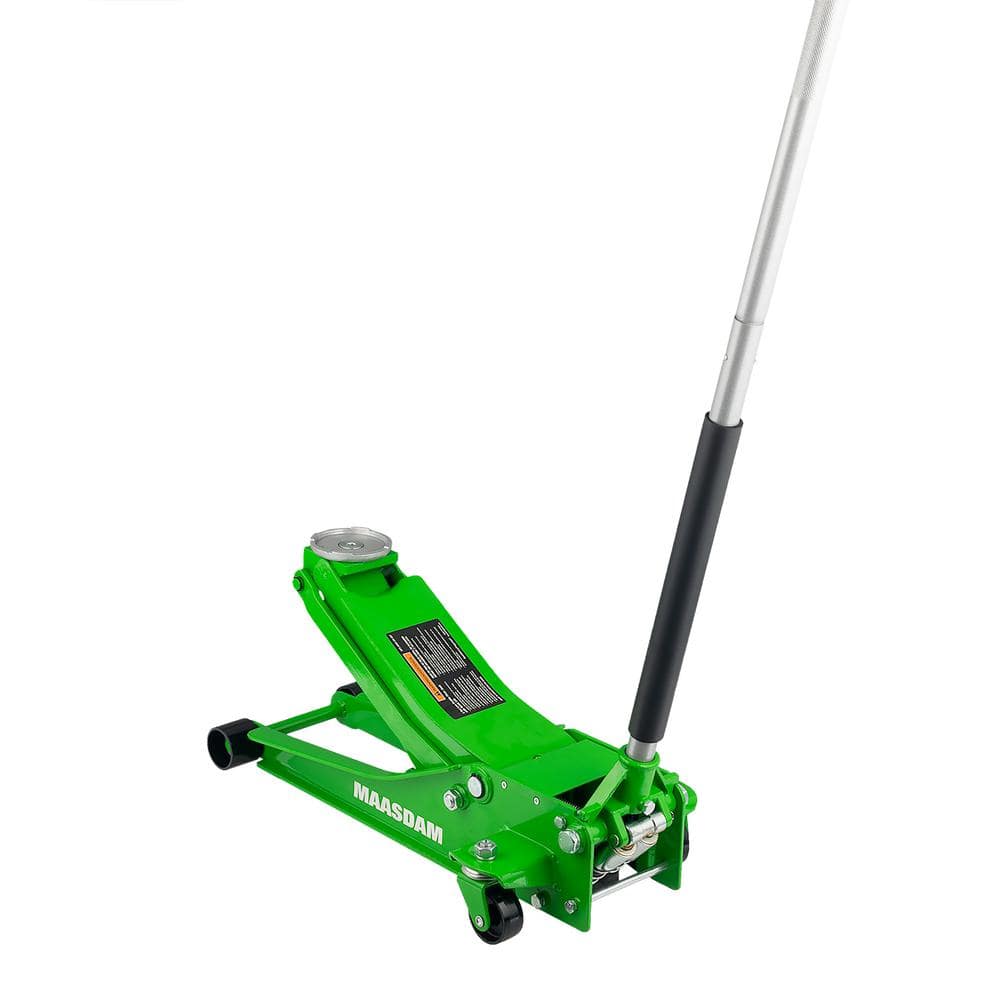 Maasdam 3-Ton Low Profile Floor Jack with Quick Lift in Maasdam 3-Ton Low Profile Floor Jack with Quick Lift in