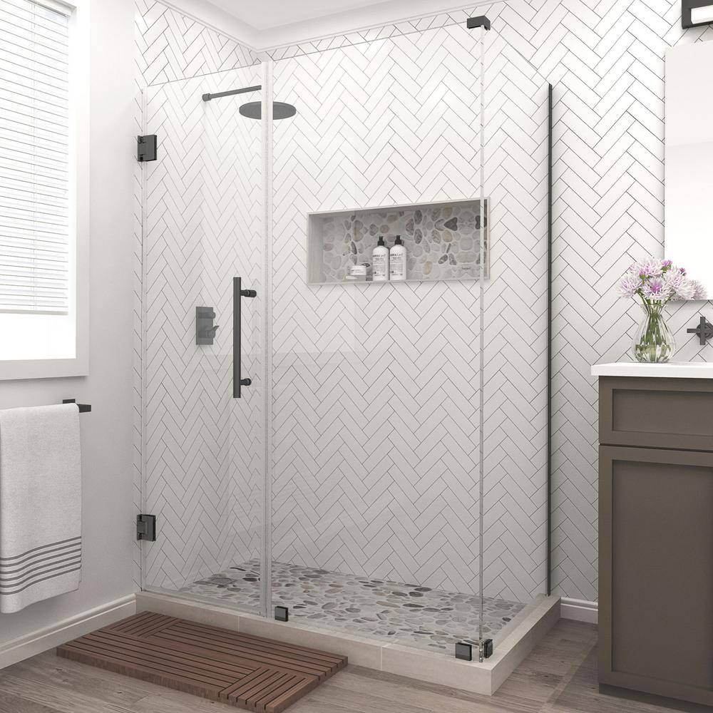 Bromley 72" Frameless Clear Glass Hinged Shower Enclosure