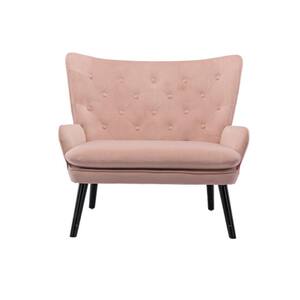 Pink Fabric Accent Chair (Set Of 1)