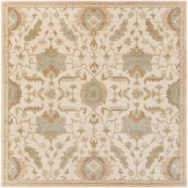 Artistic Weavers Matthias Ivory 8 ft. x 8 ft. Square Indoor Area Rug