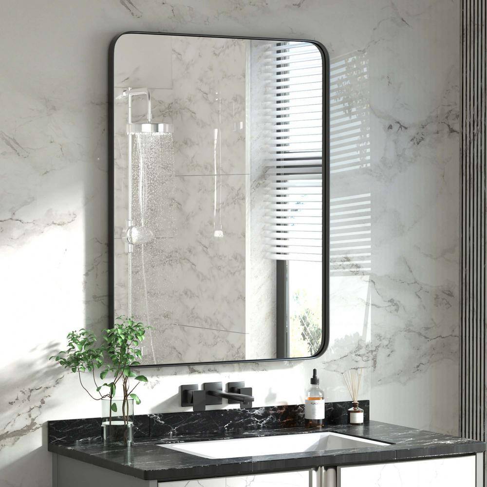 PRIMEPLUS 16 in. W x 24 in. H Small Modern Rectangle Stainless Steel ...