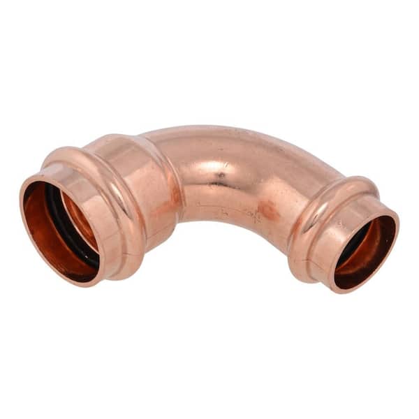 1 in. x 3/4 in. Copper Press Reducing 90° Elbow (5-Pack)