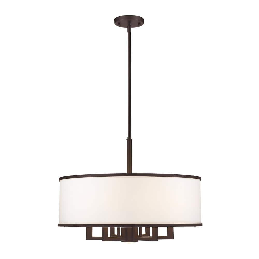 Livex Lighting Park Ridge 7 Light Bronze Pendant Chandelier 62616-07 ...