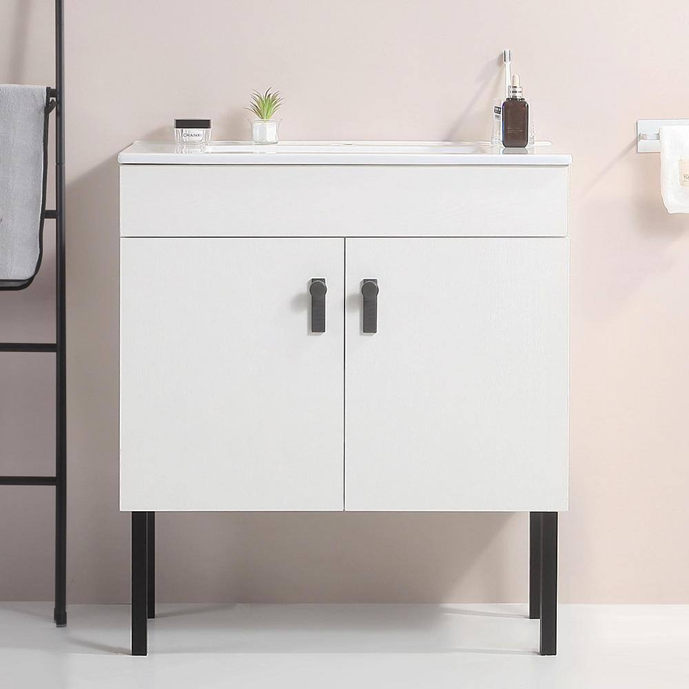 ANTFURN 18.30 in. W. x 29.90 in. D x 22.80 in. H Freestanding Bath ...