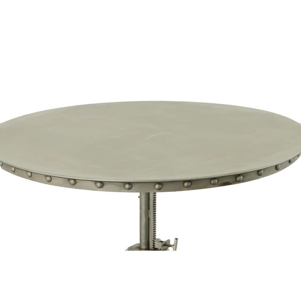 Mundra 36" Round Industrial Metal Counter Height Table