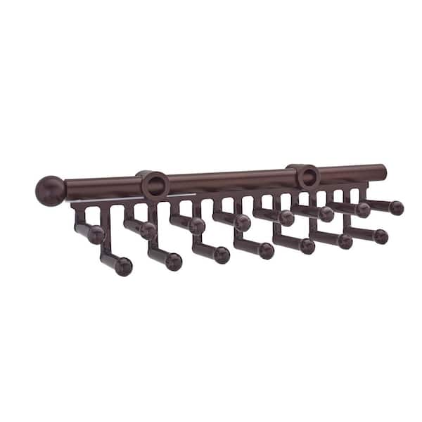 Rev-A-Shelf 2.5 in. H x 2 in. W x 14 in. D Oil-Rubbed Bronze Pull-Out 15-Hook Tie/Scarf Rack
