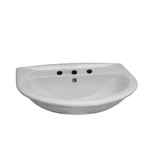 Karla 505 Wall-Hung Bathroom Sink in White