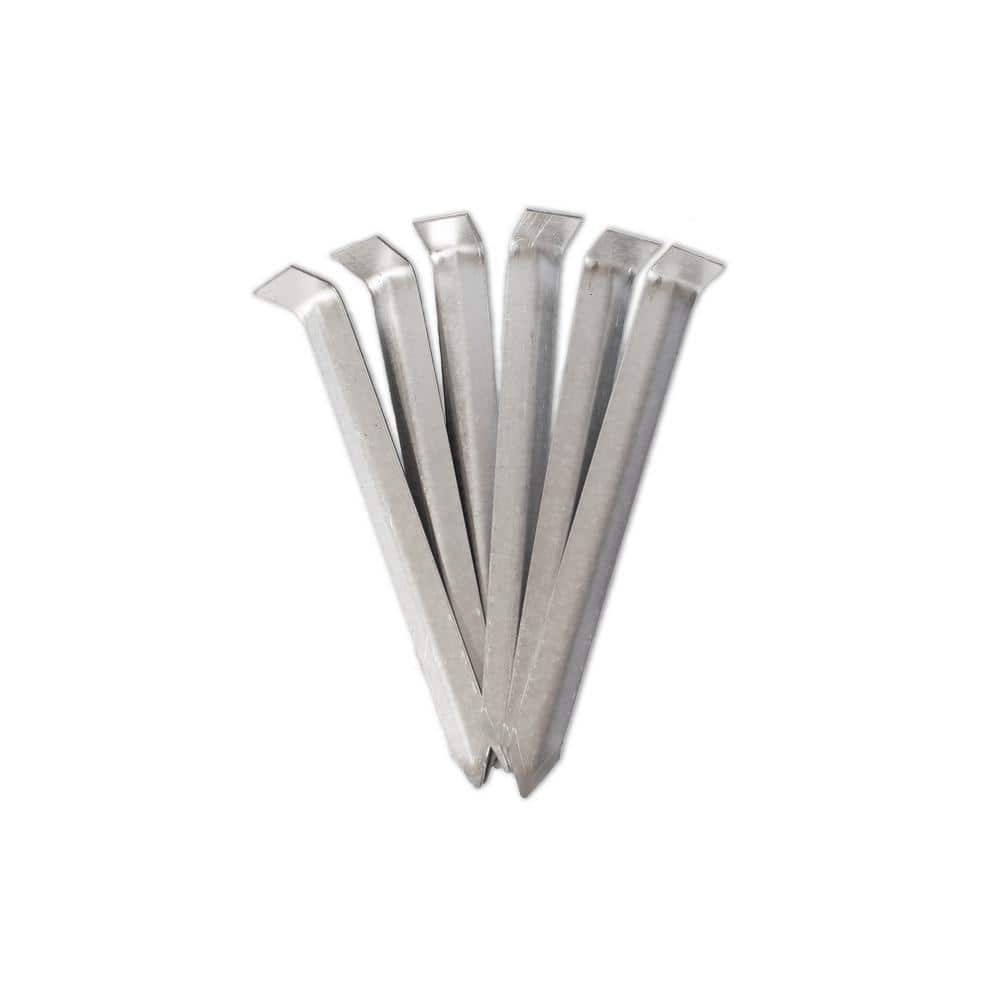 Heavy Duty 9-inch Metallic Steel Landscape Stakes (Set of 6)