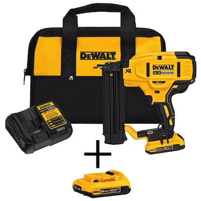 Avhrit 18 Gauge Cordless Brad Nail Gun, Battery Brad Nailer with Portable  Box, Lightweight, 500 Nails & 500 Staples, Safety Features - Ergonomic