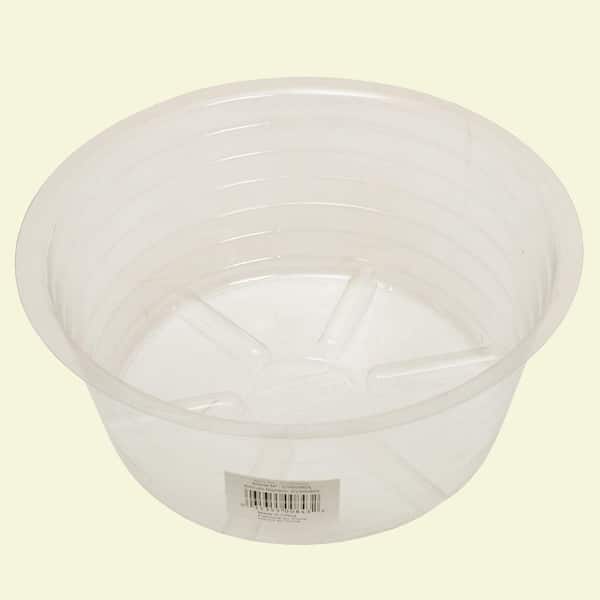 Bond Manufacturing 7 in. Deep Clear Plastic Saucer (200-Saucers per Pack)