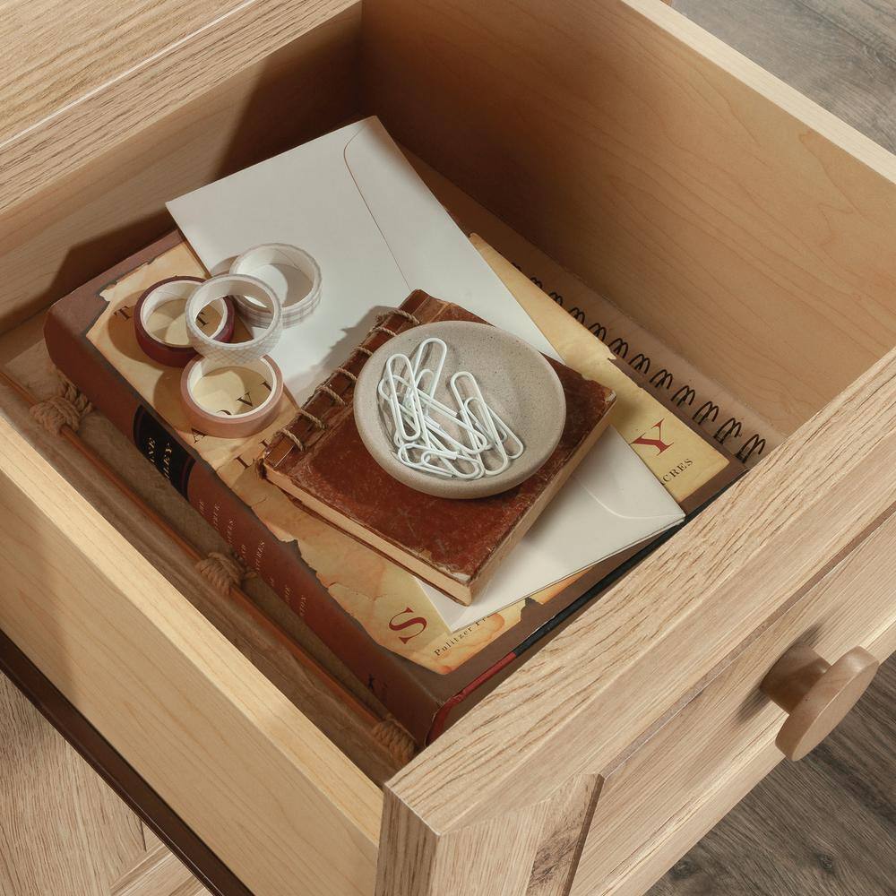Timber Oak L-Shaped Computer Desk with Drawer and Filing Cabinet