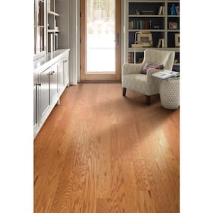 Bradford 5 Sunset Red Oak 3/8 In. T X 5 in. W Tongue and Groove Smooth Engineered Hardwood Flooring (23.66 sq.ft./case)