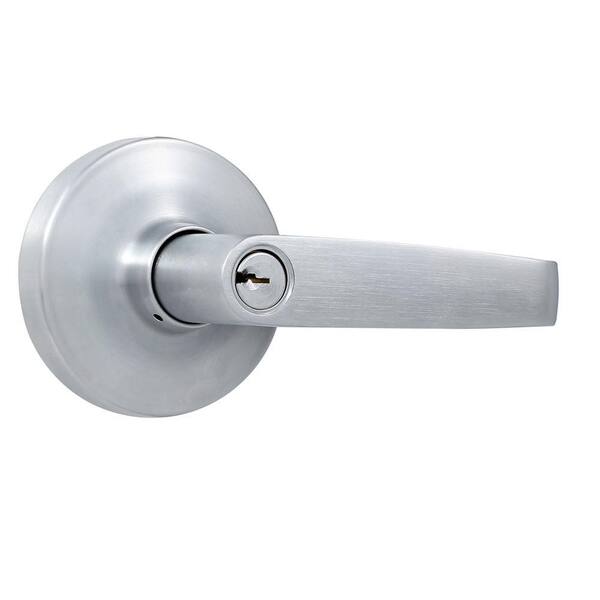 Global Door Controls Aluminum Keyed Entry Lever Exit Device Trim