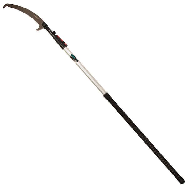 Sentei 15.4 in. Chrome-Plated Steel Notch Blade with 16 ft. Pole 3-Section Telescoping Aluminum Pruning Saw