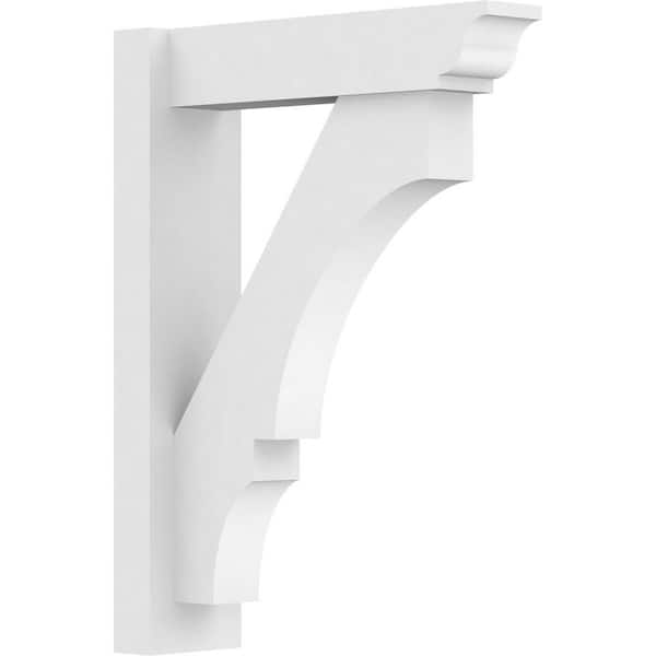 Ekena Millwork Balboa 5 in. W x 24 in. H x 18 in. D Signature Urethane Polyurethane Outlooker with Traditional Ends