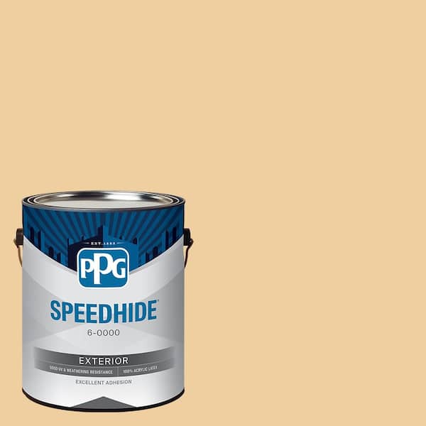 SPEEDHIDE 1 gal. PPG1207-4 Toffee Crunch Semi-Gloss Exterior Paint