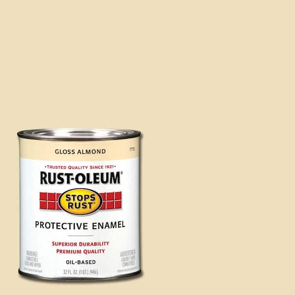Rust-Oleum Stops Rust 1 qt. Protective Enamel Gloss Almond Interior/Exterior Paint