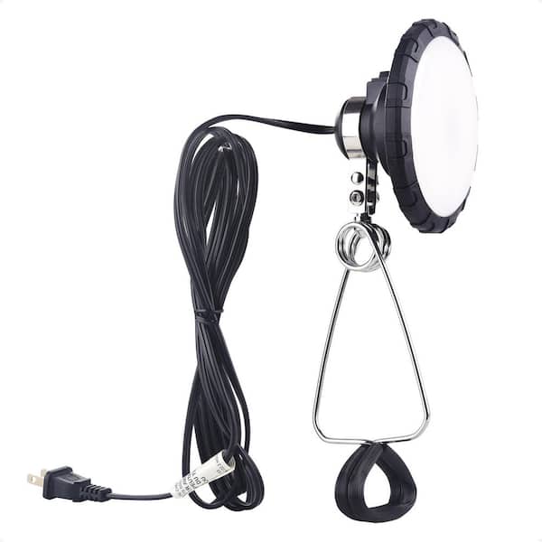 Portable LED Clamp Light, 800 Lumen, 5000K Daylight, 9.5W, Clamp on Work Light, 6 ft. Cord, Tool Only
