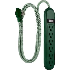 6 ft. Cord 6-Outlet Braided Power Strip