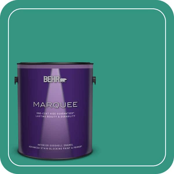 BEHR MARQUEE 1 gal. #P440-6 Esmeralda One-Coat Hide Eggshell Enamel Interior Paint & Primer