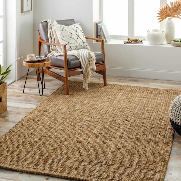 Ambel 4 ft. X 6 ft. Camel, Chocolate Brown, Dark Brown Area Rug