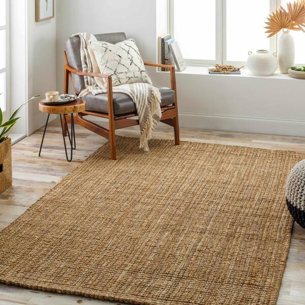 Ambel 9 ft. X 12 ft. Camel, Chocolate Brown, Dark Brown Area Rug