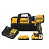 DEWALT 20V MAX Lithium-Ion Cordless Brushless 1/2 in. Drill Driver Kit with (2) 2.0Ah Batteries, Charger and Bag DCD800D2