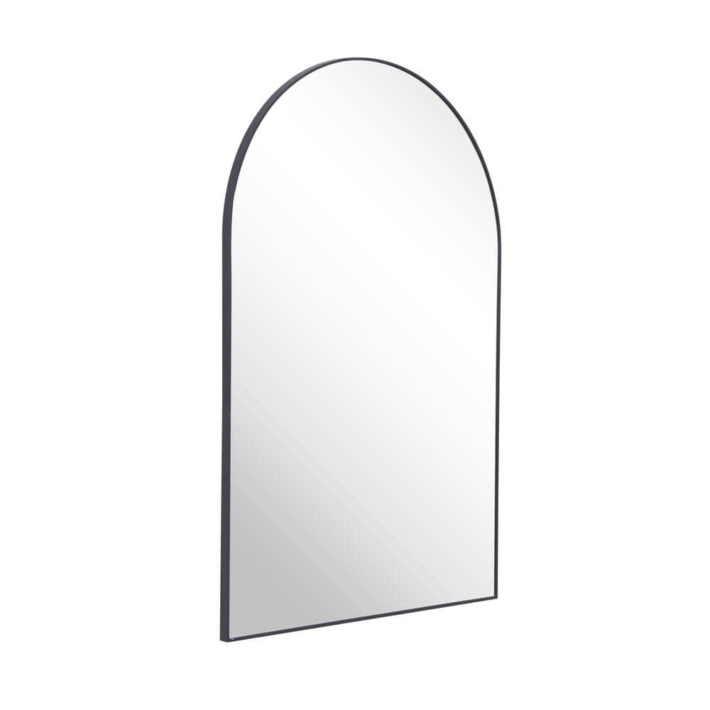 Premium Black Aluminum Alloy Full-Length Wall Mirror