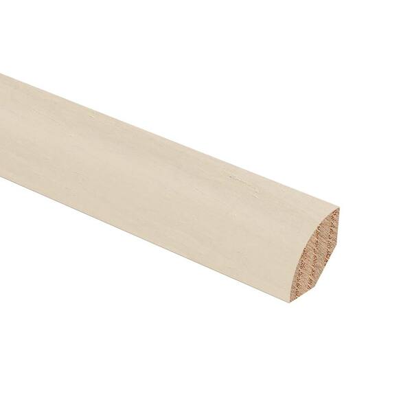 Zamma Strand Woven Bamboo White 3/4 in. Thick x 3/4 in. Wide x 94 in. Length Hardwood Quarter Round Molding