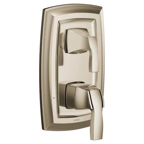 MOEN Voss M-CORE 3-Series 2-Handle Shower with Integrated Transfer Valve Trim Kit in Polished Nickel (Valve Not Included)