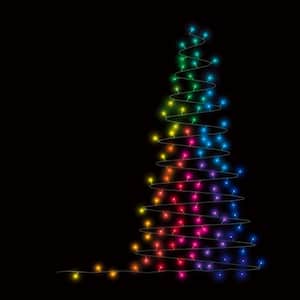 VTECHOLOGY 300 LED Dual Color Changing Christmas Tree Lights 105Ft End-to-End... 