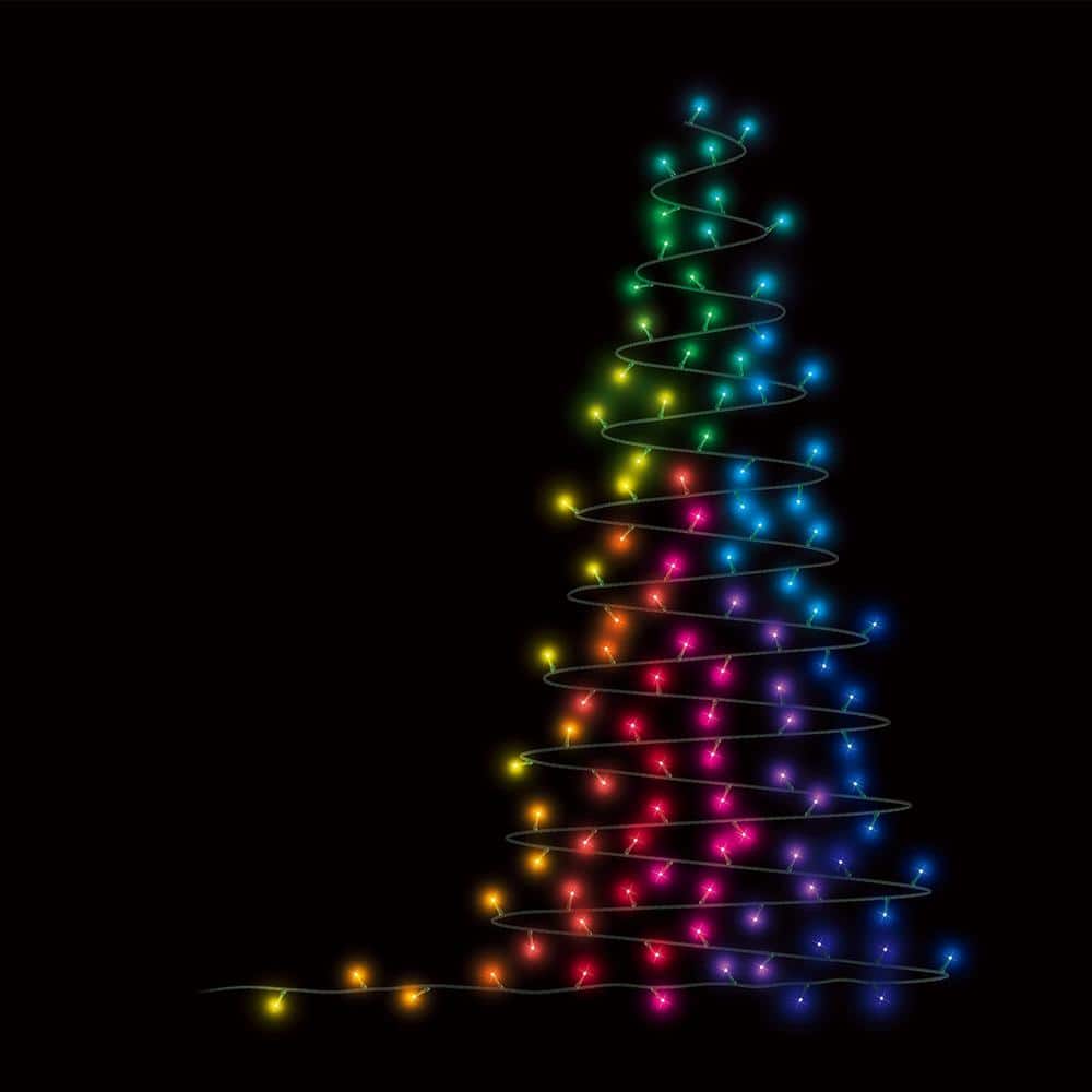 LUMATIONS Twinkly App Controlled Wrapped Dome LED Lights, Multi Color