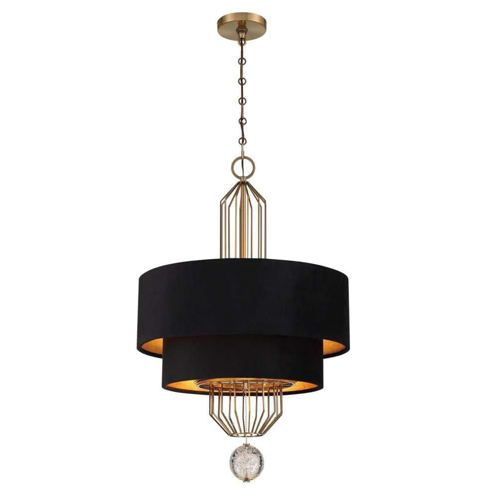 Metropolitan Underscore 36 Wide Bronze 5-Light Pendant Light