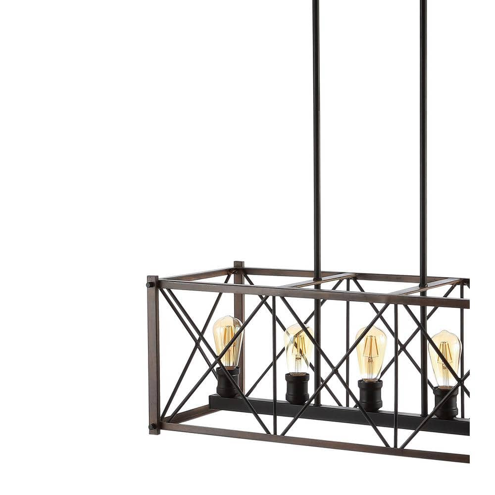Bronze Farmhouse 33" LED Dimmable Iron Pendant Light