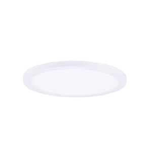 Wafer 9 in. RD LED Surface Flush Mount 4000K No Bulbs Included