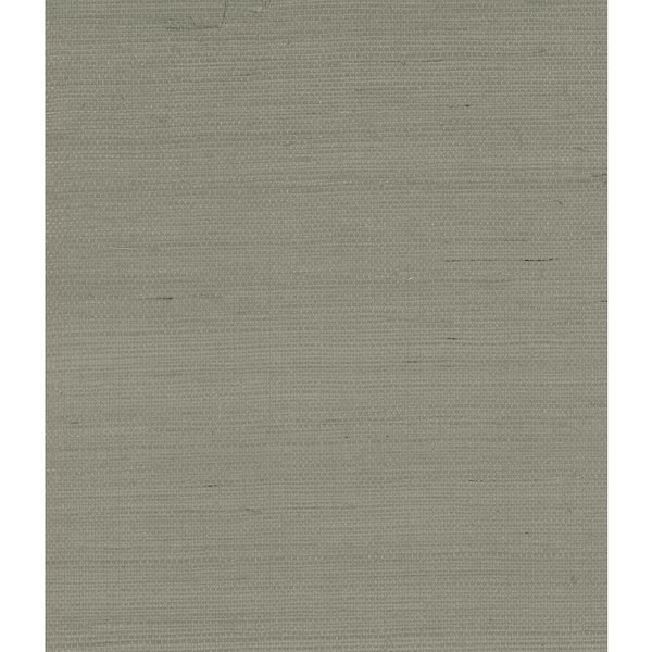 72 sq. ft. Alpaca Grey Sisal Grasscloth Unpasted Wallpaper Roll