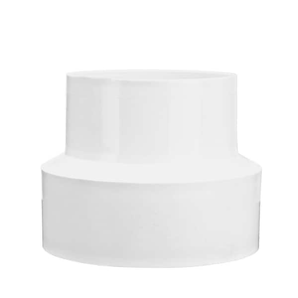 PVC S&D Increaser/Reducer Coupling, 3 in. Hub x 4 in. Hub