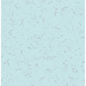 Filomena Blue Marble Matte Non-Pasted Peelable Vinyl Wallpaper