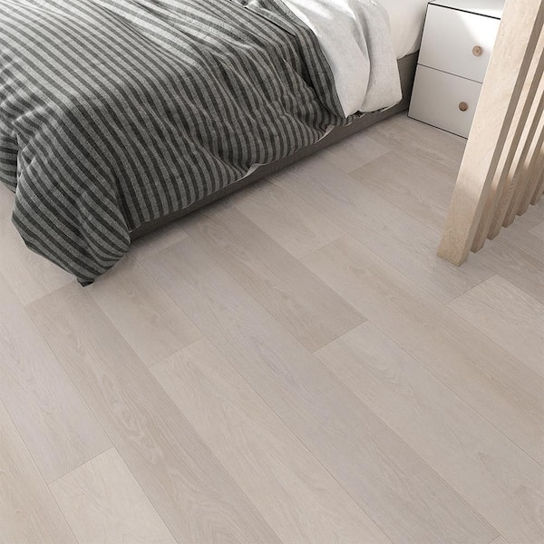 A&A Surfaces Piedmont Whitmore White 20 MIL x 7 in. W x 48 in. L Click Lock  Waterproof Luxury Vinyl Plank Flooring (23.8 sqft/case) HD-LVR5015-0017 -  The Home Depot